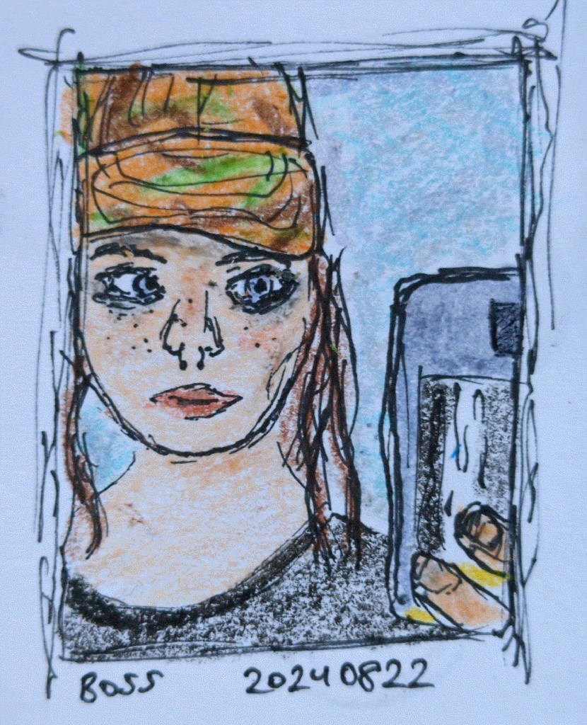 depiction of a girl taking a mirror selfie